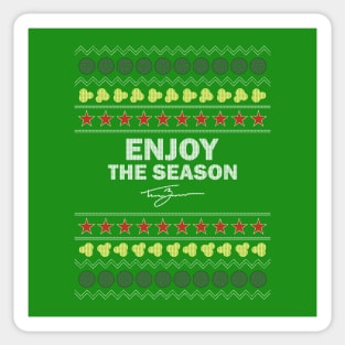 Tanner Zipchen - Enjoy the Season (Holiday Sweater) Sticker